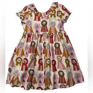 Pink Chicken Best in Show Dog Ribbon Dress Girls 6Y Cotton Boutique